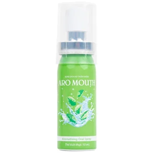 Xịt thơm miệng Aro Mouth 10ml Hgsg Pharma làm thơm miệng tức thì khử mùi hôi miệng, mùi thức ăn, rượu bia