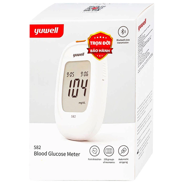 Máy đo đường huyết Yuwell 582 theo dõi, kiểm soát lượng đường trong máu