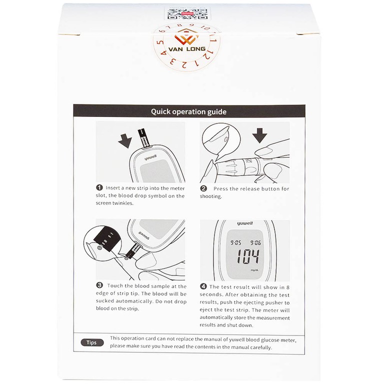Máy đo đường huyết Yuwell 582 theo dõi, kiểm soát lượng đường trong máu