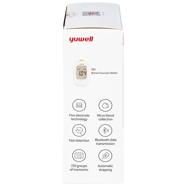 Máy đo đường huyết Yuwell 582 theo dõi, kiểm soát lượng đường trong máu