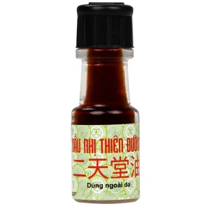 Dầu Nhị Thiên Đường 1.5ml dùng khi bị cảm mạo phong hàn, sổ mũi (10 chai)