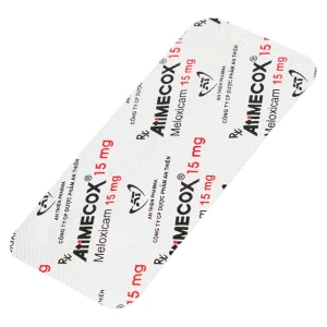 Thuốc Atimecox 15mg An Thiên giảm các dấu hiệu và triệu chứng của viêm xương khớp (3 vỉ x 10 viên)