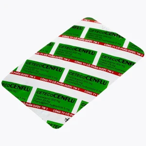 Thuốc Ceteco Cenflu TW3 không gây buồn ngủ, giảm cơn đau do viêm xoang (10 vỉ x 10 viên)