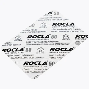 Thuốc Rocla 50 Fremed điều trị các tình trạng rối loạn cương dương (1 vỉ x 4 viên)