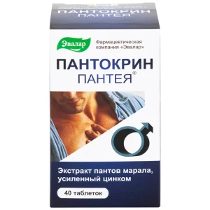 Viên uống Panteya Evalar giúp bổ sung kẽm và chiết xuất nhung hươu, giúp bồi bổ sức khỏe (40 viên)