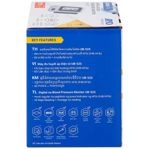 Máy đo huyết áp cổ tay tự động AND UB-525 hỗ trợ đo huyết áp, cảnh báo đột quỵ