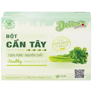 Bột Cần Tây nguyên chất Datino hỗ trợ giảm cholesterol xấu trong máu (3g x 15 gói)