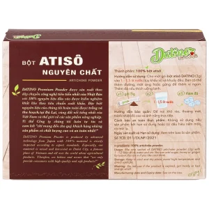 Bột Atisô nguyên chất Datino hỗ trợ mát gan, giải độc cơ thể (3g x 15 gói)