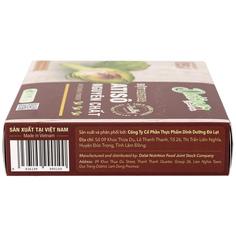 Bột Atisô nguyên chất Datino hỗ trợ mát gan, giải độc cơ thể (3g x 15 gói)