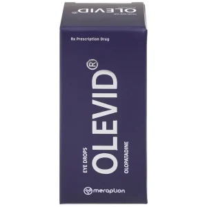 Thuốc nhỏ mắt Olevid Olopatadine 5ml Merap điều trị triệu chứng ngứa mắt của bệnh viêm kết mạc dị ứng