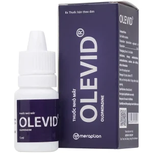 Thuốc nhỏ mắt Olevid Olopatadine 5ml Merap điều trị triệu chứng ngứa mắt của bệnh viêm kết mạc dị ứng
