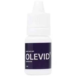 Thuốc nhỏ mắt Olevid Olopatadine 5ml Merap điều trị triệu chứng ngứa mắt của bệnh viêm kết mạc dị ứng