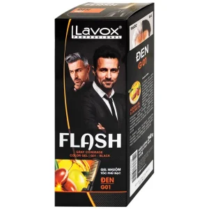 Gel nhuộm tóc phủ bạc Flash Lavox G01 màu đen (150ml)