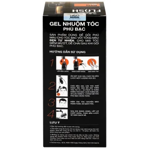 Gel nhuộm tóc phủ bạc Flash Lavox G01 màu đen (150ml)