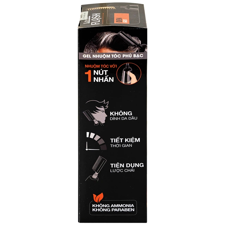 Gel nhuộm tóc phủ bạc Flash Lavox G01 màu đen (150ml)