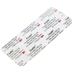Thuốc Crutit 500mg S.C Antibiotice điều trị các bệnh nhiễm khuẩn do các vi khuẩn nhạy cảm (2 vỉ x 10 viên)
