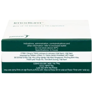 Thuốc Imodium 2mg Janssen điều trị tiêu chảy cấp tính (10 vỉ x 10 viên)