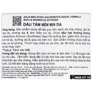 Dầu tắm Ziaja Med Atopic Skin giúp làm sạch da dịu nhẹ, dưỡng da và làm mềm mịn da (270ml)