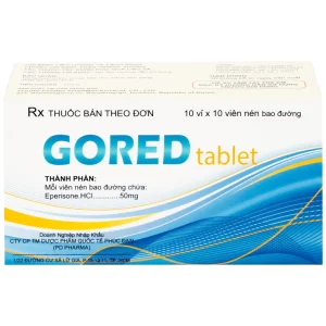 Thuốc Gored 50mg Young Poong điều trị hội chứng đốt sống cổ, viêm quanh khớp vai (10 vỉ x 10 viên)