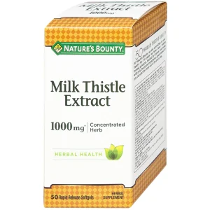 Viên uống Milk Thistle Nature's Bounty hỗ trợ tăng cường chức năng gan, bảo vệ gan (50 viên)