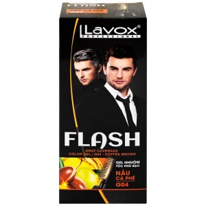 Gel nhuộm tóc phủ bạc Flash Lavox G04 màu nâu cà phê (150ml)