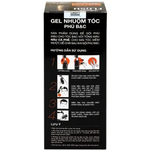 Gel nhuộm tóc phủ bạc Flash Lavox G04 màu nâu cà phê (150ml)