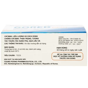 Thuốc Gored 50mg Young Poong điều trị hội chứng đốt sống cổ, viêm quanh khớp vai (10 vỉ x 10 viên)