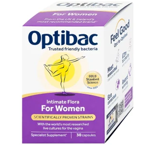 Viên uống Optibac Intimate Flora For Women bổ sung lợi khuẩn hỗ trợ sức khỏe nữ giới (30 viên)