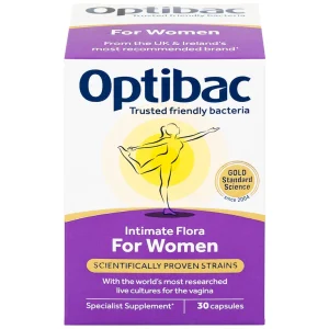 Viên uống Optibac Intimate Flora For Women bổ sung lợi khuẩn hỗ trợ sức khỏe nữ giới (30 viên)