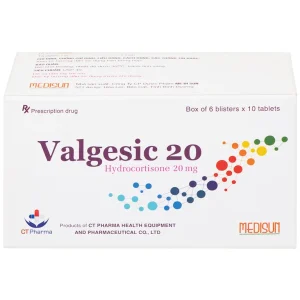 Valgesic 20mg Medisun liệu pháp thay thế tăng sản lượng thận ở trẻ (6 vỉ x 10 viên)