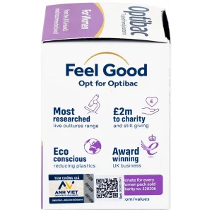 Viên uống Optibac Intimate Flora For Women bổ sung lợi khuẩn hỗ trợ sức khỏe nữ giới (30 viên)