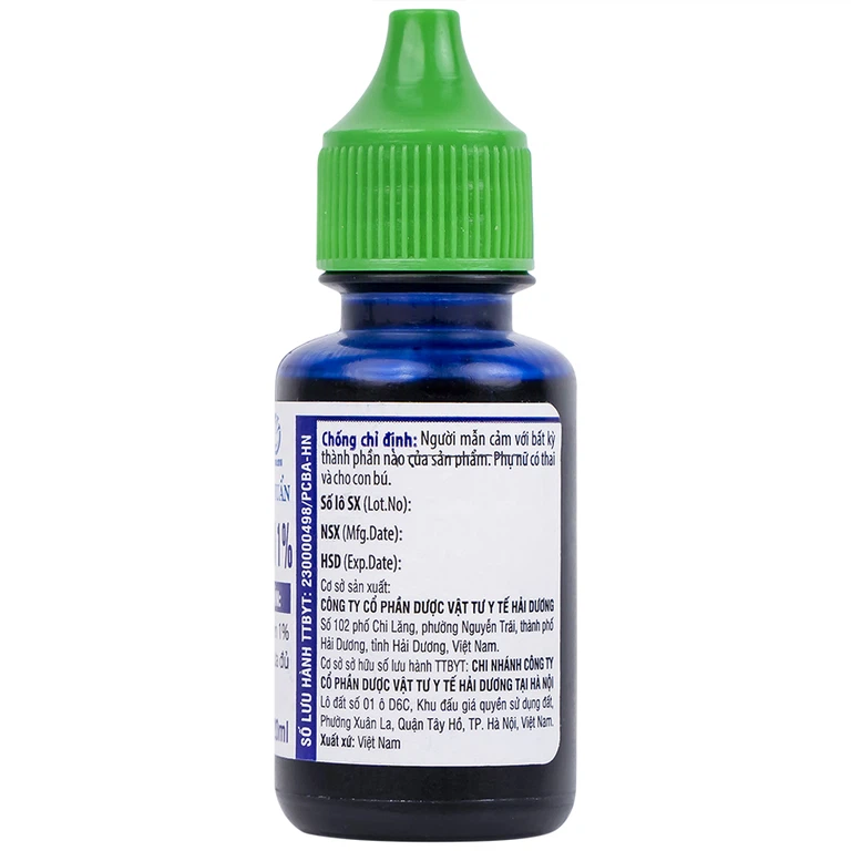 Dung dịch sát khuẩn Xanh Methylen 1% HDpharma sát khuẩn, điều trị nhiễm virus ngoài da (20ml)
