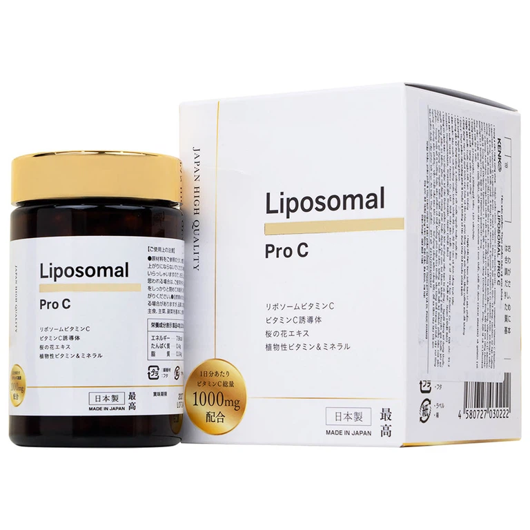 Viên uống Liposomal Pro C Kenko giúp tăng cường đề kháng, hạn chế oxy hóa và lão hóa (120 viên)