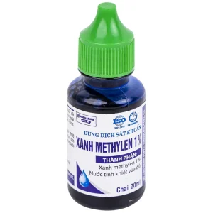 Dung dịch sát khuẩn Xanh Methylen 1% HDpharma sát khuẩn, điều trị nhiễm virus ngoài da (20ml)