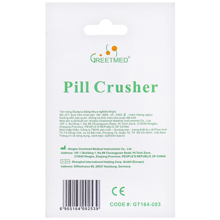 Dụng cụ nghiền thuốc Pill Crusher Greetmed giúp nghiền thuốc đơn giản, nhanh chóng (1 cái)