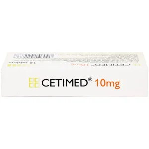 Thuốc Cetimed 10mg Medochemie điều trị triệu chứng viêm mũi dị ứng (1 vỉ x 10 viên)