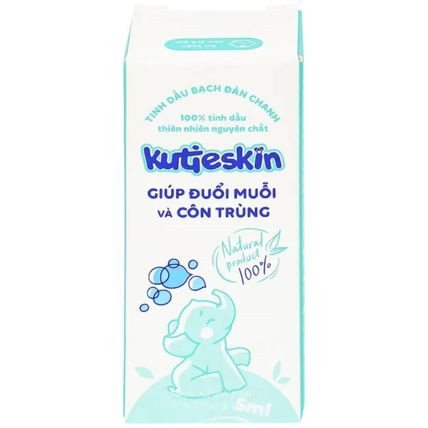 Tinh dầu bạch đàn chanh Kutieskin giúp đuổi muỗi và côn trùng, dịu vết sưng tấy, làm dịu da (5ml)