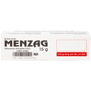 Thuốc mỡ bôi da Menzag 0.05% Medbolide giảm tình trạng viêm và ngứa của bệnh da liễu
