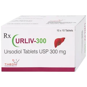 Thuốc Urliv 300 Theon Pharmaceuticals điều trị làm tan sỏi mật, cải thiện chức năng gan (10 vỉ x 10 viên)