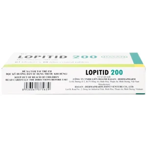 Thuốc Lopitid 200 Hasan điều trị tăng triglycerid máu nặng (3 vỉ x 10 viên)
