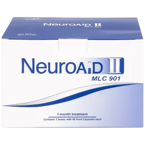 Thuốc NeuroAID II MLC 901 Moleac điều trị phục hồi chức năng cho bệnh nhân đột quỵ (3 hộp x 60 viên)