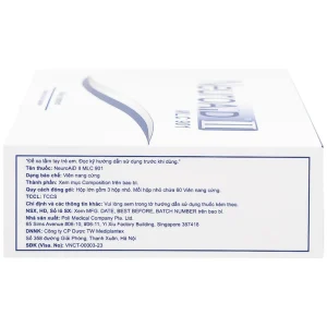 Thuốc NeuroAID II MLC 901 Moleac điều trị phục hồi chức năng cho bệnh nhân đột quỵ (3 hộp x 60 viên)