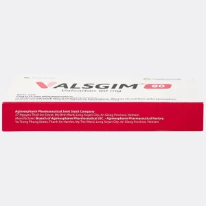 Thuốc Valsgim 80 Agimexpharm điều trị tăng huyết áp, suy tim (2 vỉ x 14 viên)