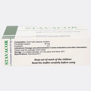Thuốc Stavacor 20mg Herabiopharm điều trị tăng cholesterol máu (3 vỉ x 10 viên)
