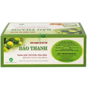 Viên ngậm ho bổ phế Bảo Thanh trừ ho, hoá đờm (20 vỉ x 5 viên)