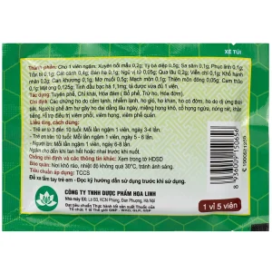 Viên ngậm ho bổ phế Bảo Thanh trừ ho, hoá đờm (20 vỉ x 5 viên)
