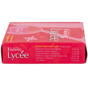 Thuốc nhỏ mắt V.Rohto Lycée 13ml điều trị đỏ mắt, ngứa mắt, mỏi mắt