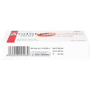 Thuốc MedSkin Clovir 800 DHG điều trị nhiễm virus Herpes simplex, bệnh thủy đậu, viêm phổi do Zona (3 vỉ x 10 viên)