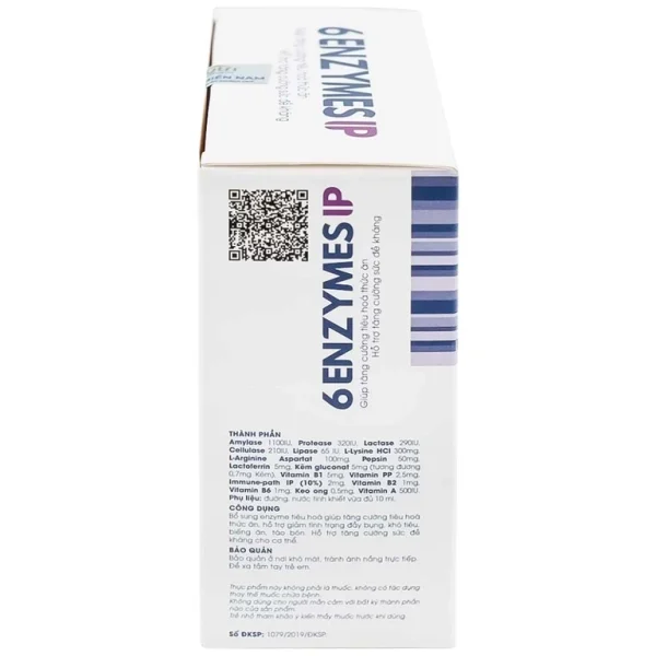 Dung dịch 6Enzymes IP Mediphar USA giúp tăng cường tiêu hoá thức ăn (4 vỉ x 5 ống x 10ml)
