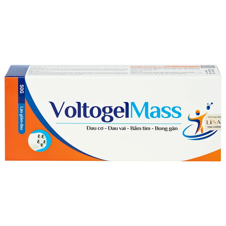 Gel Voltogel Mass giảm đau cơ, đau vai, bầm tím, bong gân (50g)